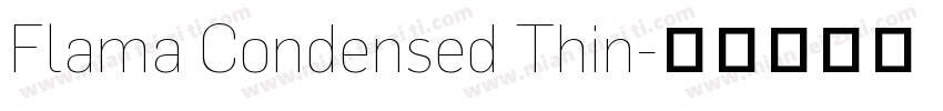 Flama Condensed Thin字体转换